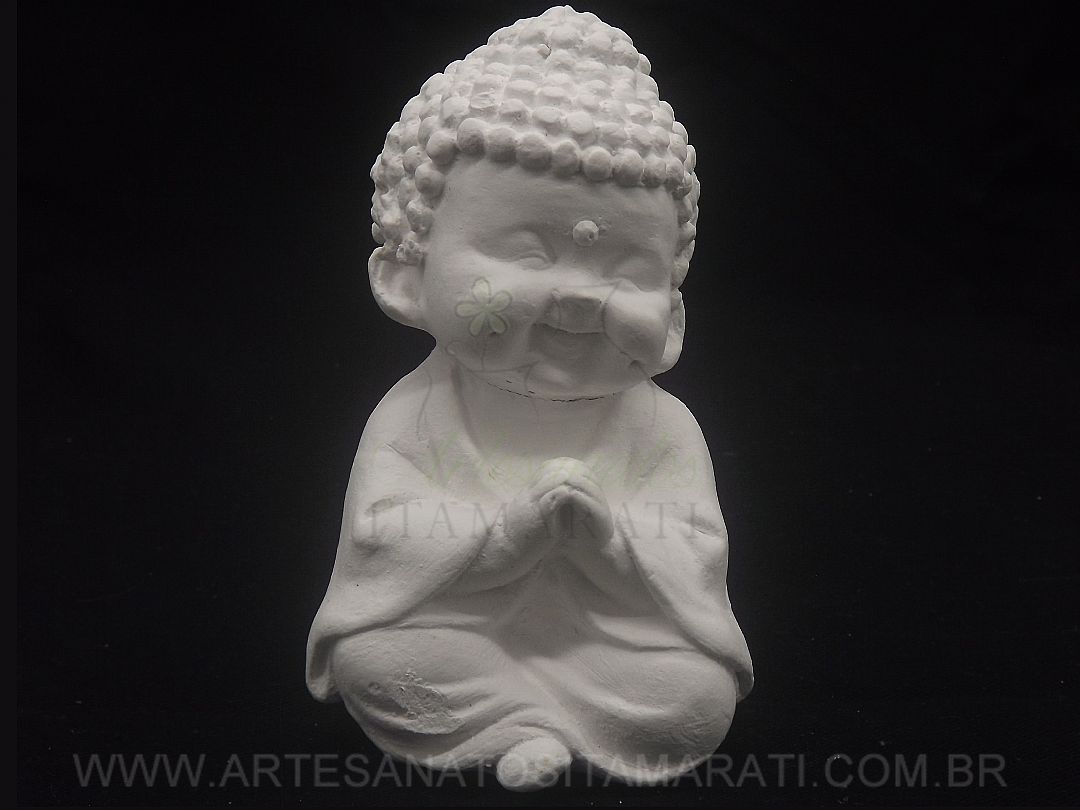 Detalhes do produto Buda Rezando Sentado Gesso
